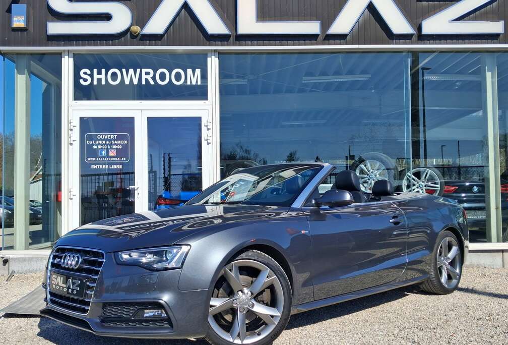 Audi A5 Cabriolet 2.0 TDi S line DPF/CUIR CHAUFF/NAVI