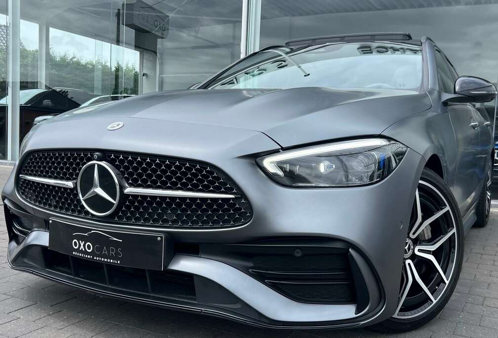 Mercedes-Benz D 200CV / Pack AMG / Gris MAGNO MAT / Pack NIGHT / FULL OPTIONS / Toit Pano / Camera 360° / Jantes 19 / Angles Morts /TVA