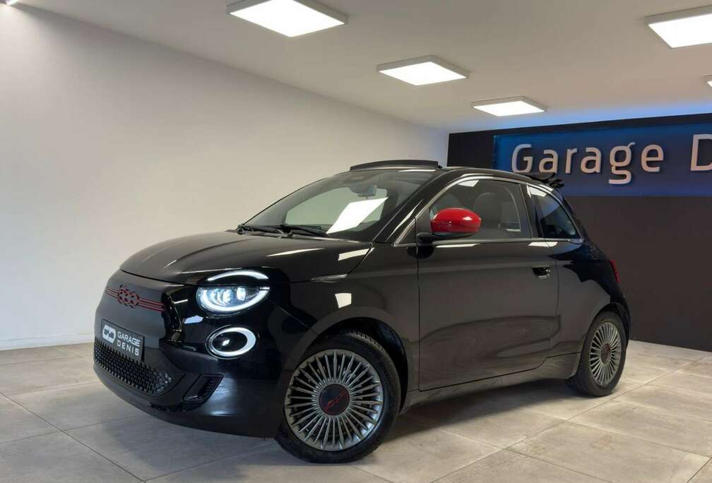 Fiat e-500 42 kWh Red**GPS**LED**GARANTIE 12 MOIS*