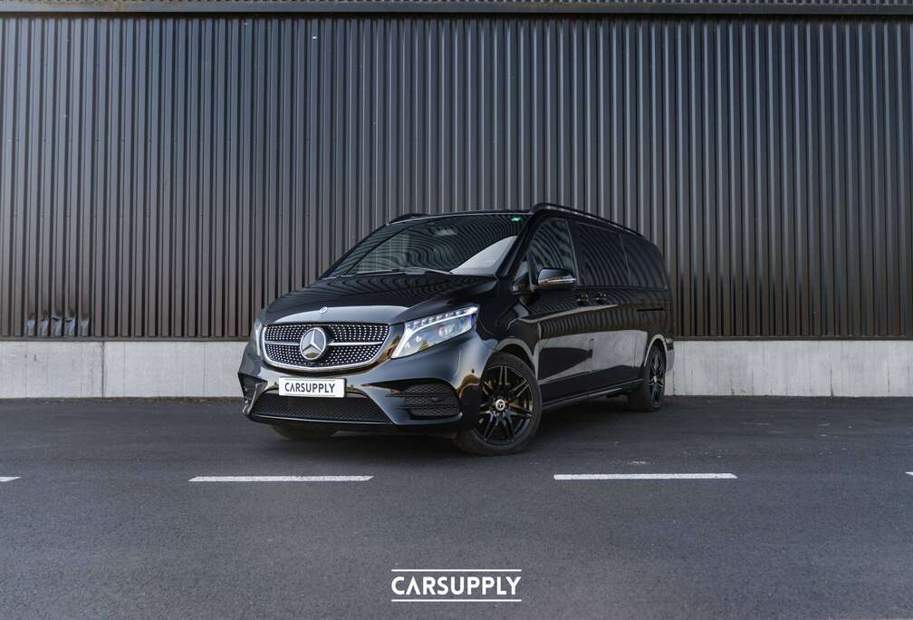 Mercedes-Benz V 250 d 4-Matic AMG Pack - Lichte Vracht dubbele cabine - BTW aftrekbaar - 360 Camera - Verwarmde zetels - Black on black