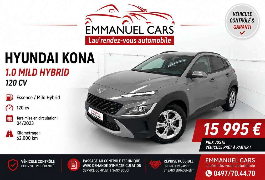 Hyundai 1.0 T-GDi Mild HYBRID *Techno* NEW MODEL. GPS+CARPLAY+ALU+CAMERA. GARANTIE HYUNDAI!