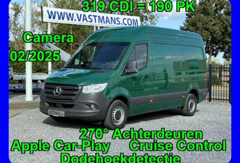 Mercedes-Benz 319 / 40.900 € + BTW / L2H2 / 190 PK / Apple Car-Play / 270° Deuren