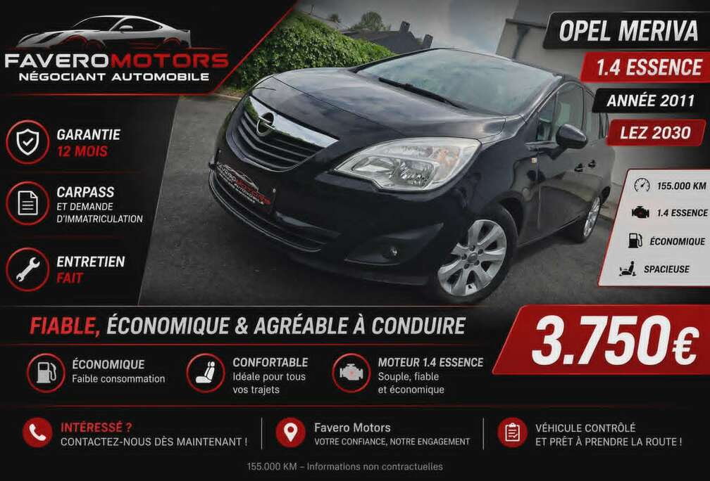 Opel Meriva 1.4i Cosmo ** GARANTIE 12 MOIS **