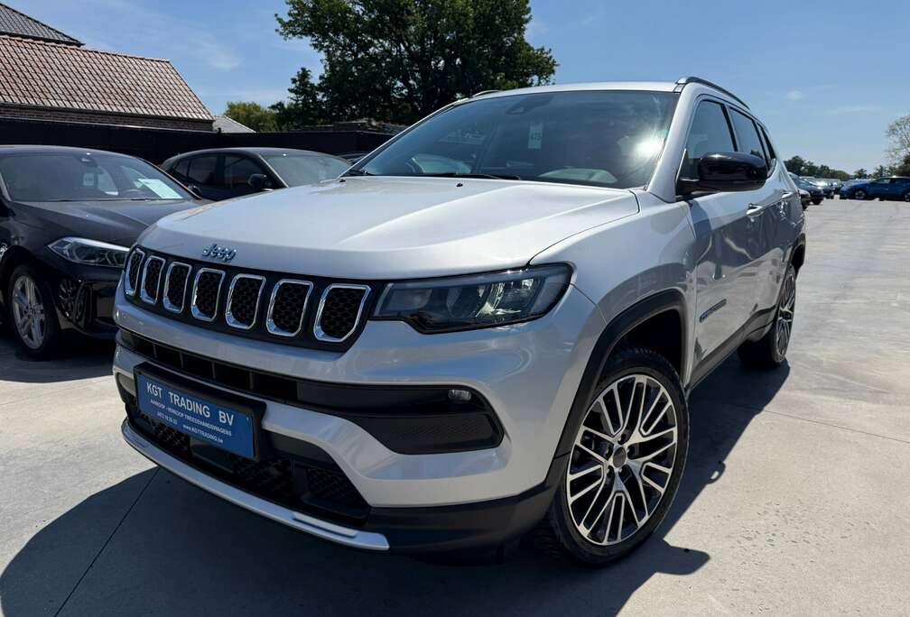 Jeep 1.3 TURBO HYBRID AWD NAVIGATIE LEDER OPENDAK CAMERA CARPLAY LED ALU