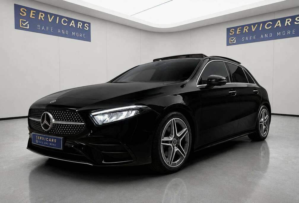Mercedes-Benz @SERVICARS DIRECT WAREMME/ A 180 d AMG Line FACELIFT - COSMOS BLACK - PANO - 360° CAMERA -COLOUR AMBIANT LIGHTS -GARANTIE
