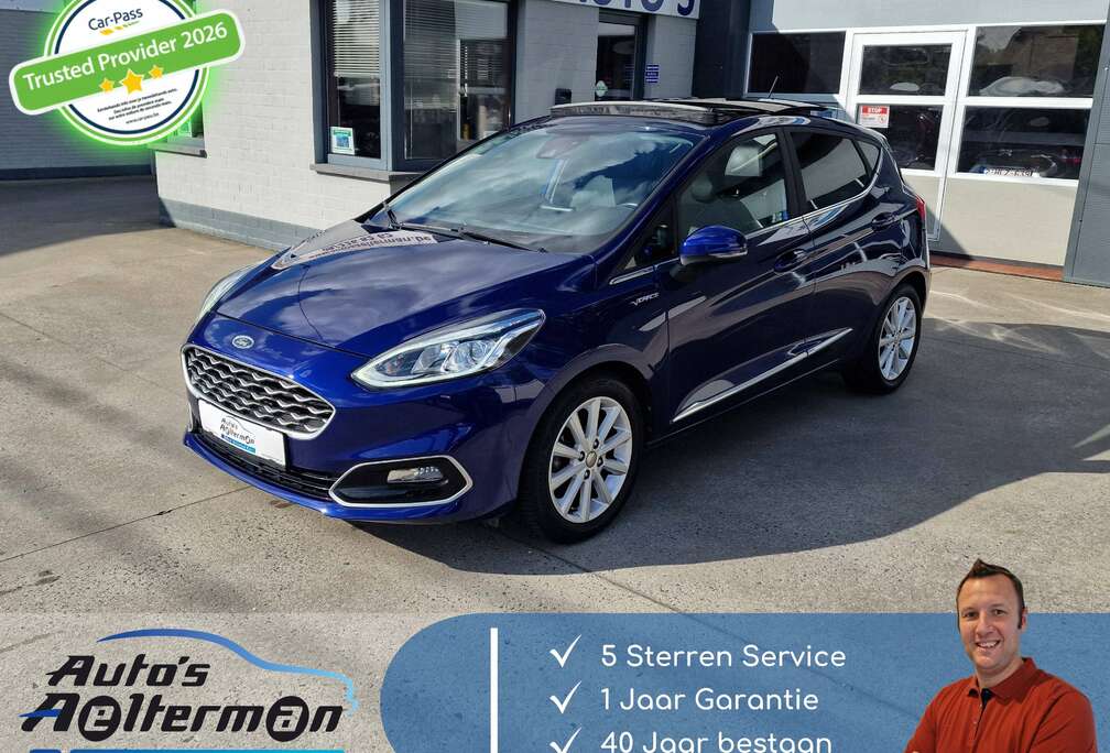 Ford Fiesta Vignale 1.0 EcoBoost B&O * Pano opendak * Half leder * GPS * Automatische airco *