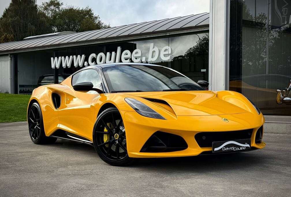 Yellow Packing Alert Tweedehands Lotus Emira 3.5 Turbo V6 First Edition - Black Pack ...