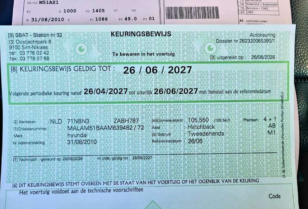 Hyundai met keuring voor verkoop 100 000km car pas