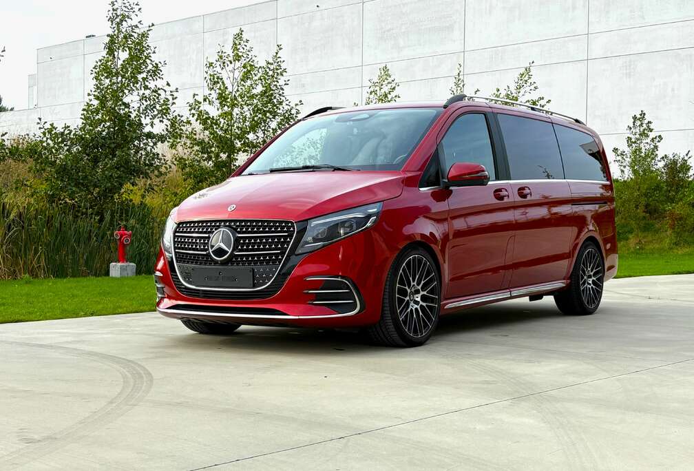 Mercedes-Benz long     High end luxe liner in unique red