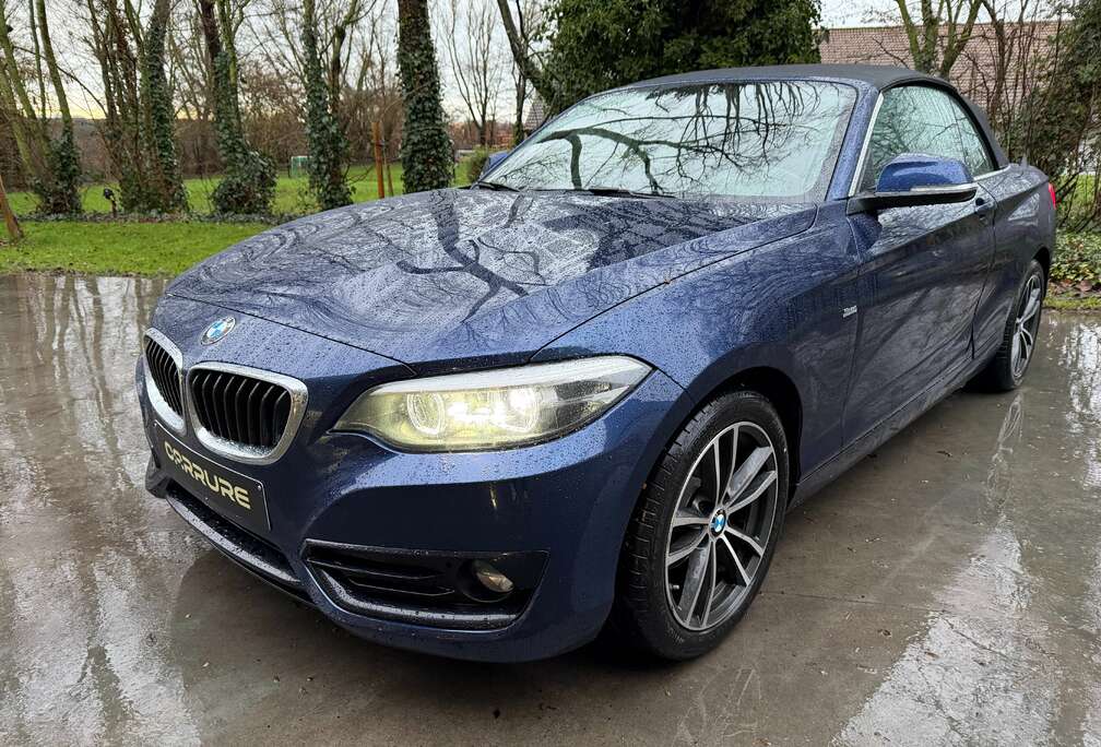 BMW 218i Cabrio Sport Line*PDC*CRUISE*ZETELVERWARMING