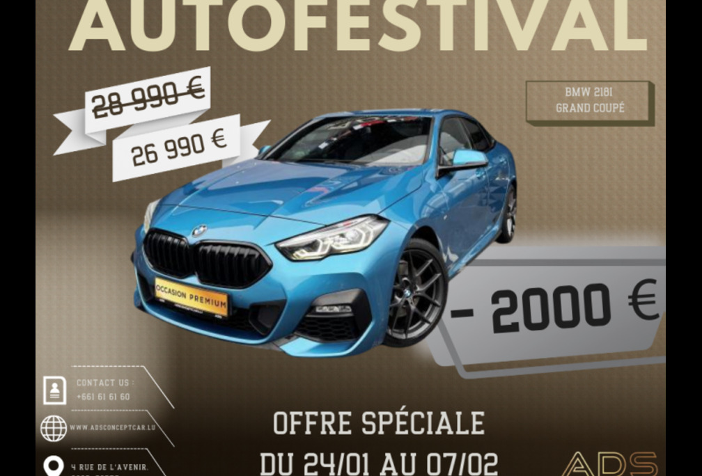 BMW Pack M grd coupé 1.5L 140CV