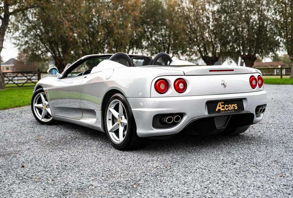 Ferrari F360 MODENA / SPIDER / F1 - V8 / FULL SERVICE / SPORT BUTTON / ARGENTO NÜRBURGRING