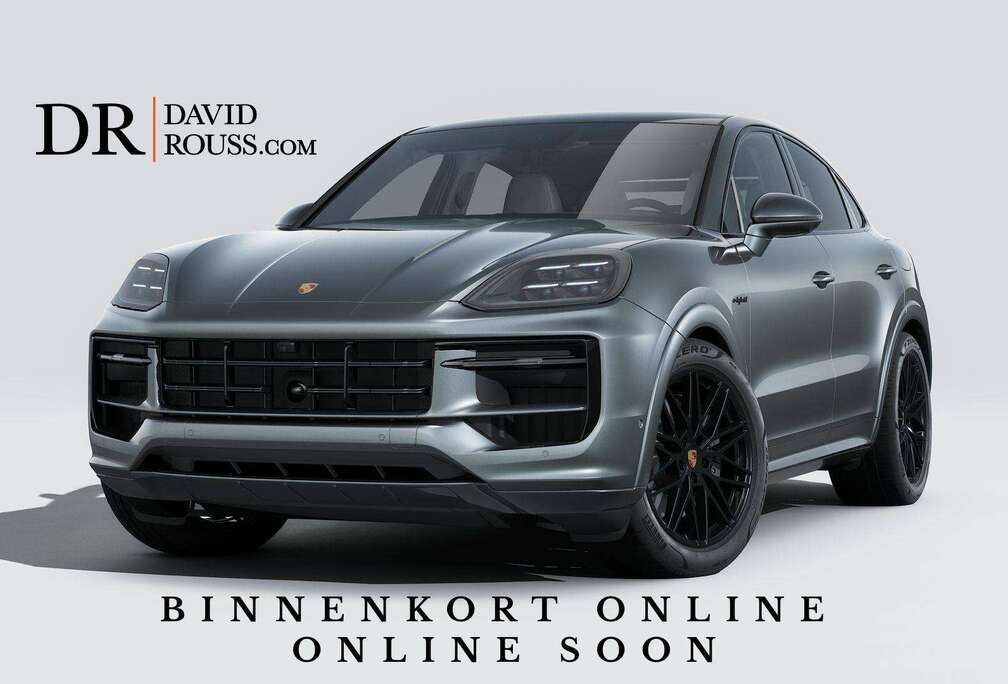 Porsche Coupé E-Hybrid, Black Edition - NEW/Pssngrdisplay/HD-Matrix/HUD/18way/SportExhaust/InnoDrive/Chrono/FULL