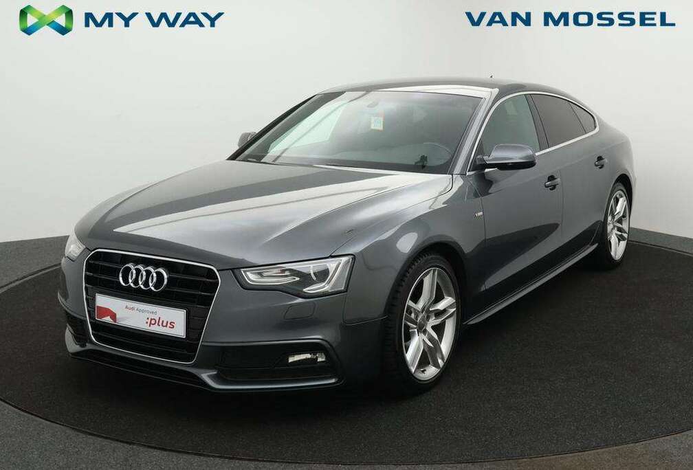 Audi Sportback Audi A5 Sportback 2.0TDI 150PK 2X S-LINE *NAVI*LEDER*TREKHAAK*ZETELVERWARMING*CRUISE*PDC*FULL LED*...