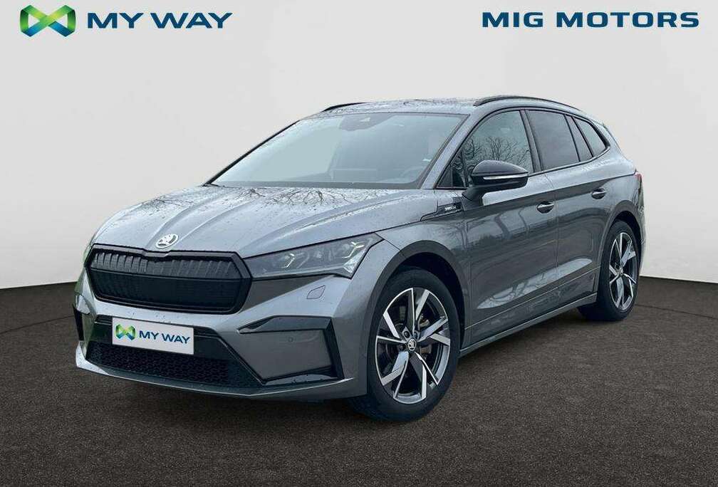 Skoda Enyaq 85 Sportline 82kWh 210kW (285pk)  App Connect // verwamd stuurwiel // trekhaak // camera achter// ...