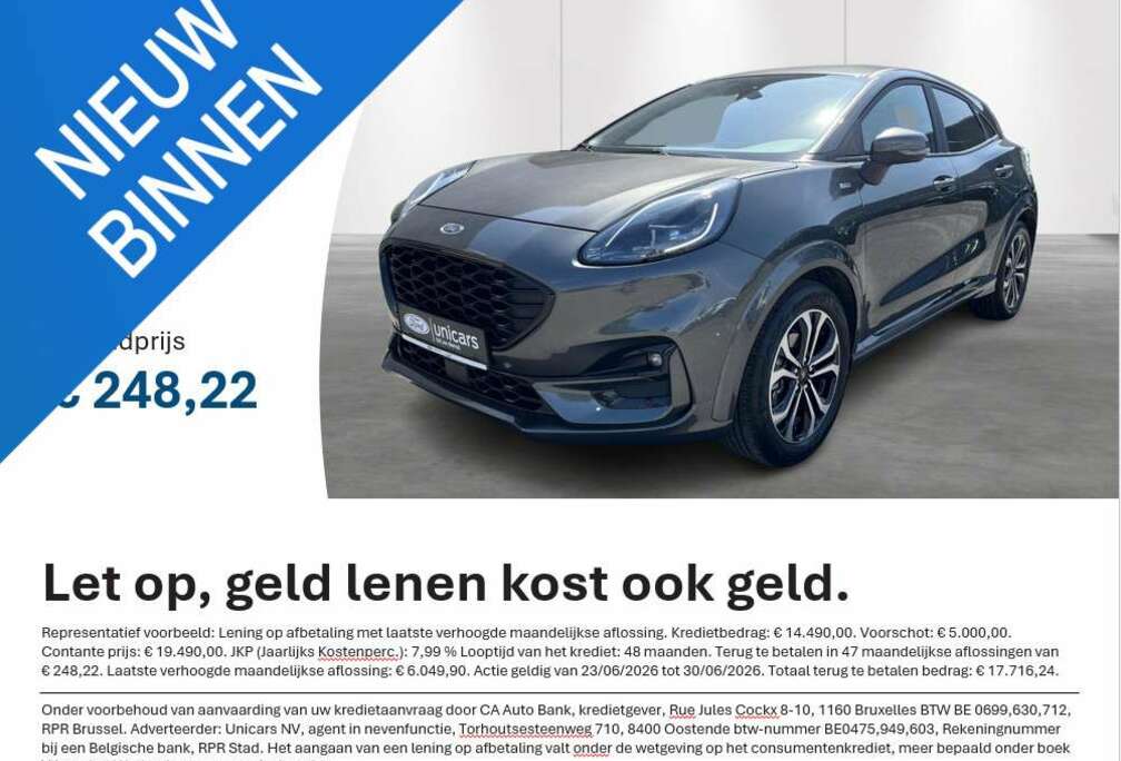 Ford 1.0i Ecoboost mHEV 92kW ST-Line