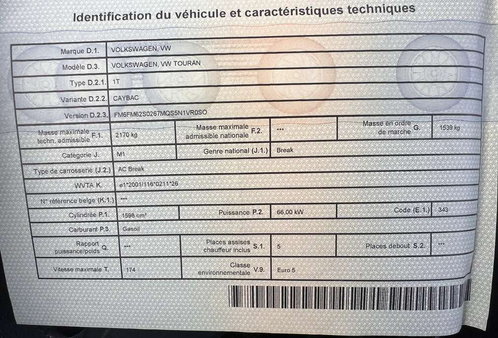 Volkswagen 1.6 CR TDi Trendline
