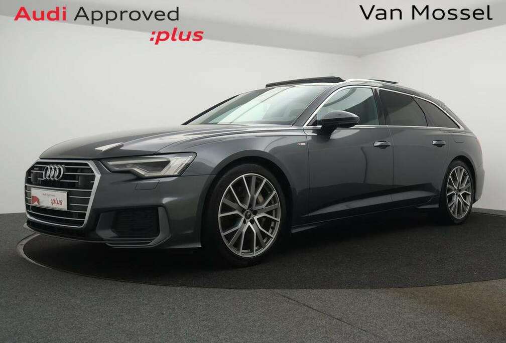 Audi Avant PHEV Audi A6 Avant Business Edition Sport PHEV 50TFSI e QUATTRO 299PK *AUTOMAAT*PANODAK*LEDER*CAMERA*PDC*ACC*APP-CO
