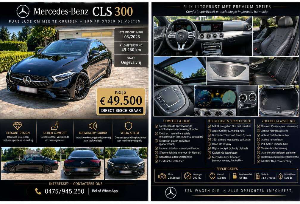 Mercedes-Benz CLS 300 d 4-Matic AMG Line