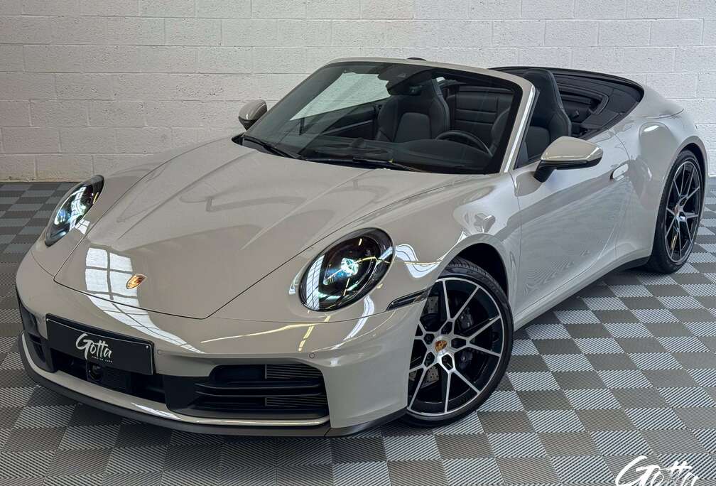Porsche 992.2 Cabriolet 3.0 Turbo 394CH*GRIS CRAYON/CHRONO/LIFT/ECHAPPEMENT SPORT/CAMERA/APPROVED
