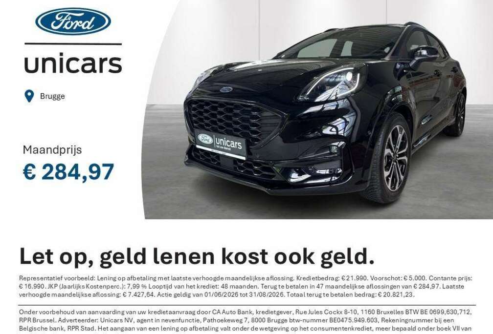 Ford 1.0i Ecoboost mHEV 114kW Aut. ST-Line X AUTOMAAT