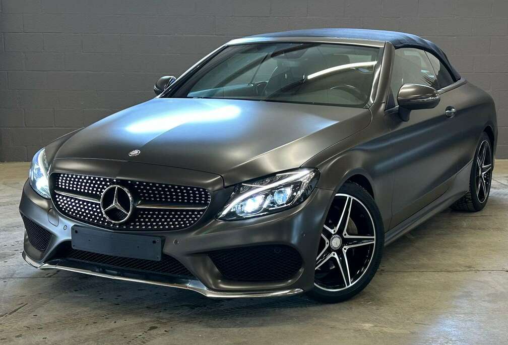 Mercedes-Benz Cabriolet C 220 d Pack AMG Int et Ext Phares Led Boite Auto+palettes
