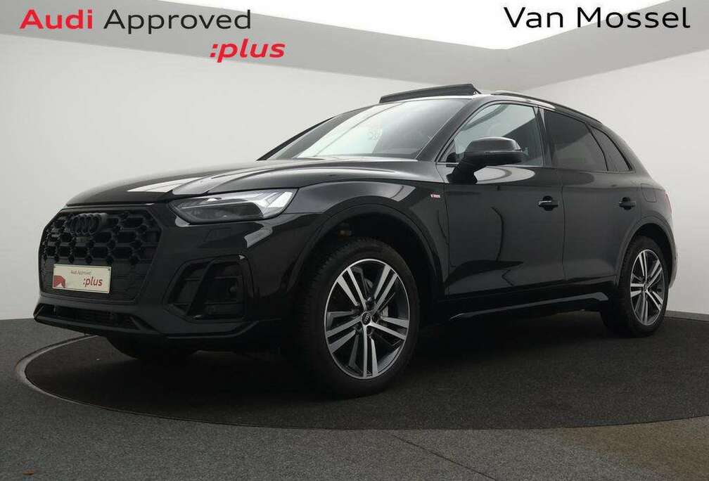 Audi PHEV Audi Q5 PHEV 50TFSIe QUATTRO 299PK 3X S LINE *AUTOMAAT*PANODAK*TREKHAAK*LEDER*ALCANTARA*CRUISE*CAMERA*...*