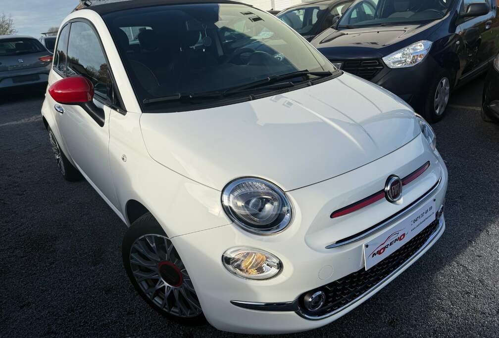 Fiat 500 C 1.0 GSE Hybrid RED 12 Maanden waarborg