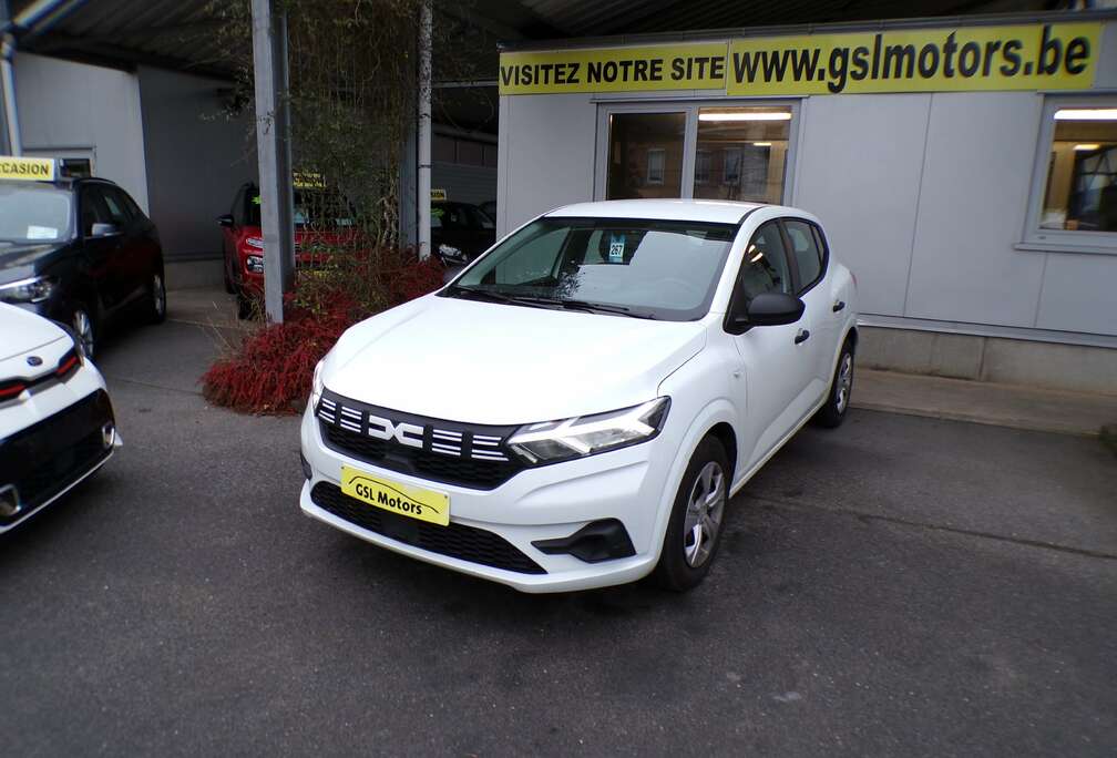 Dacia 1.0i SCe 67cv Blanc 07/23 15992km Capteurs Cruise
