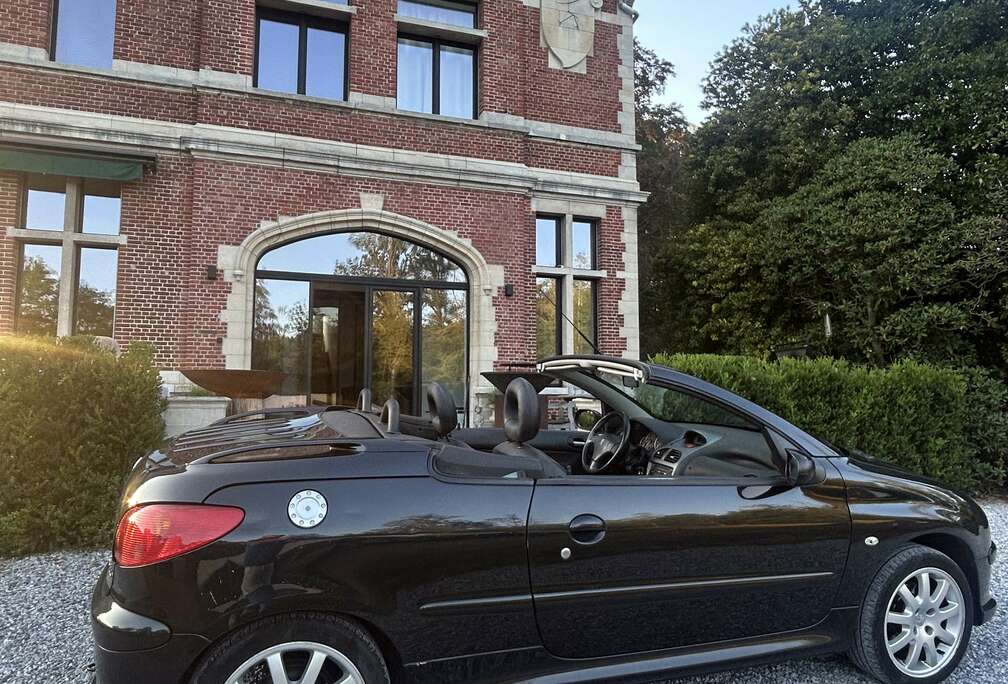 Peugeot Cabrio Zwart leder