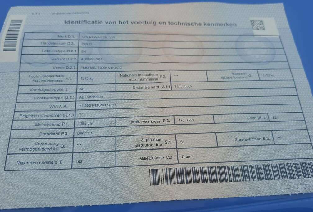 Volkswagen 1.2i Trendline