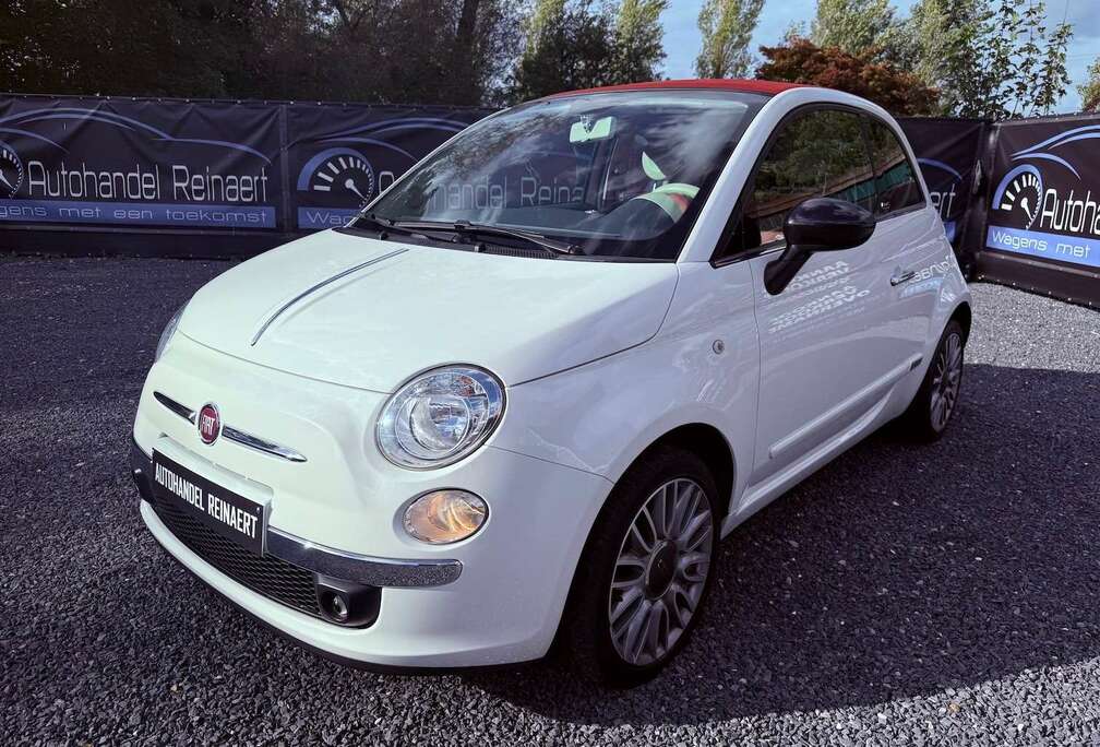 Fiat 500C 1.2 Lounge, Airco, Pdc, Leder + 12m Garantie