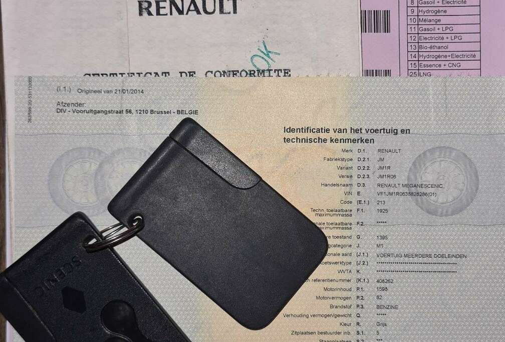 Renault 1.6 Essence  prêt immatriculation  1ère propriétai