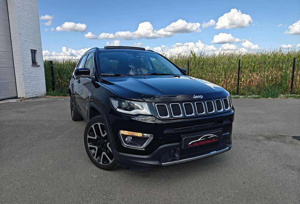 Jeep Compass 1.4 Turbo 4x2 Limited - GPS/PANO/LEER/CARPLAY/AIRCO - 12M GARANTIE
