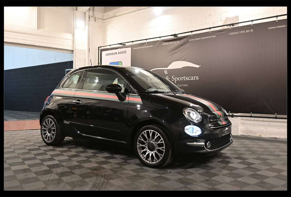 Fiat 500 1.2i GUCCI / AUTO / EURO 6e / FACELIFT / CARPLAY / ANDROID / NAVI / TOIT PANO / CUIR / PDC / FULL OPTIONS