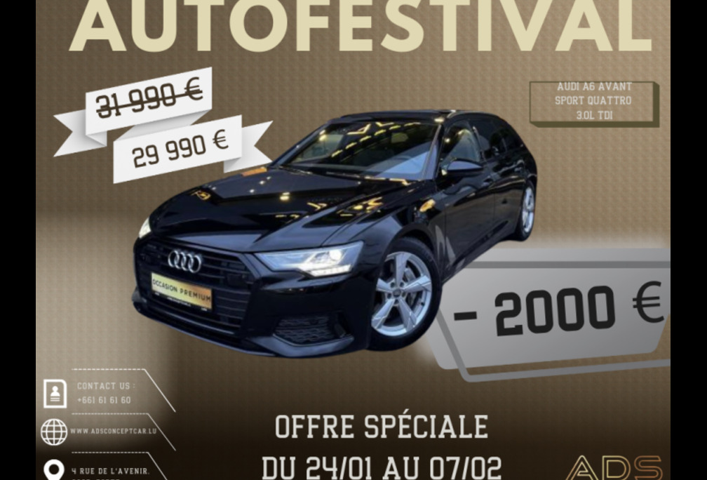 Audi AVANT SPORT QUATTRO 3.0 231 CH