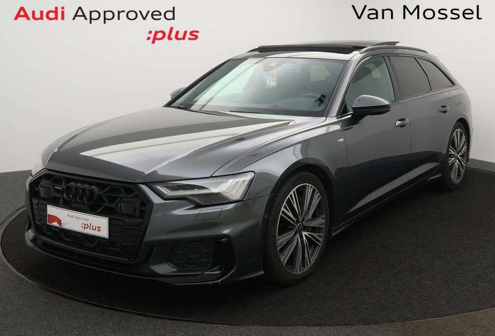 Audi Avant PHEV Audi A6 Avant 3X S-LINE 50TFSIe PHEV QUATTRO 299PK *PANO DAK*ALCANTARA/LEDER*NAVI*APP CONNECT*ZETELVERWARMING*