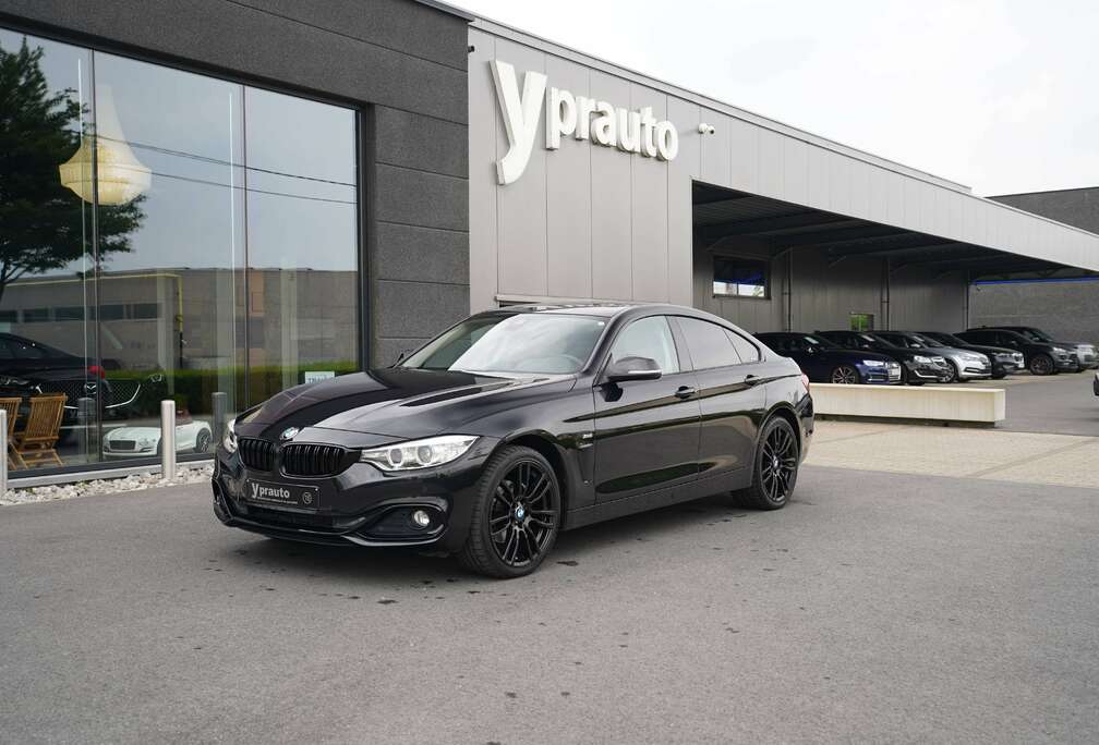 BMW Gran Coupé 420 dXA M pack Carbonzwart Ful black  Open dak Elektrische Sportzetels met geheugen Elektrische koffer