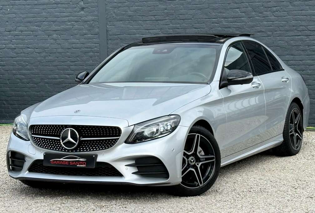 Mercedes-Benz C 200d 160cv AMG Pack /CarPlay/ToitPano/Led/MultiBeam/Burmester/Caméra/Navi/Cuir/Garantie/