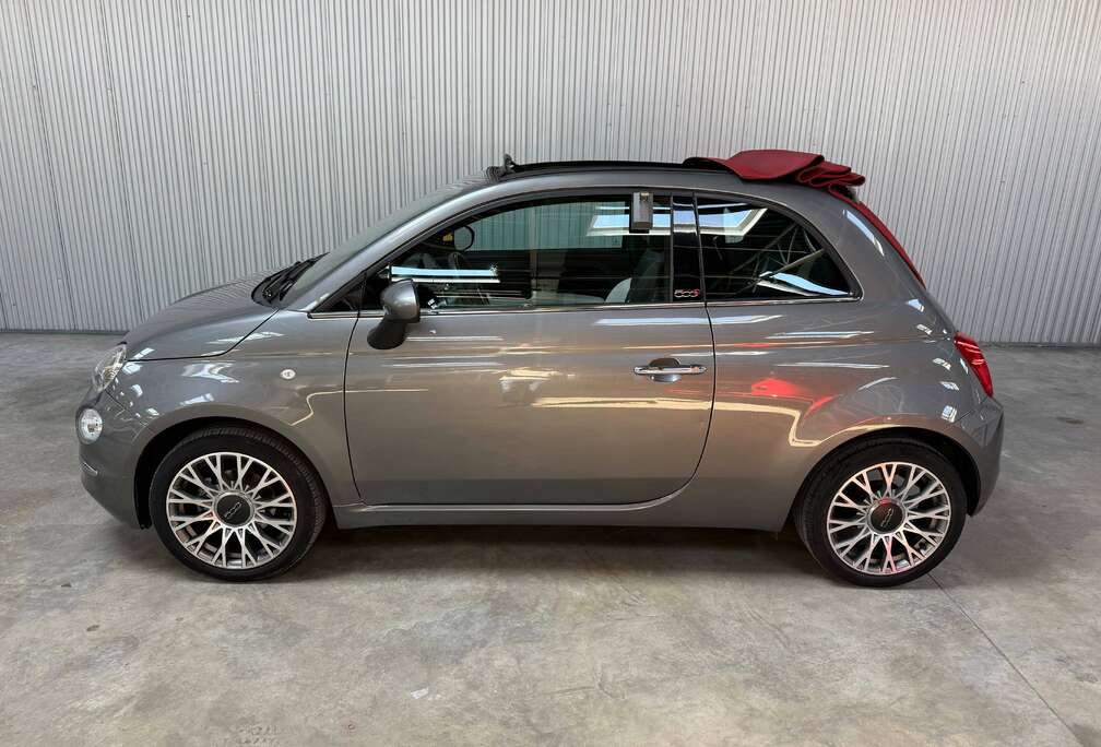 Fiat 500C 1.0i Hybrid MHEV Lounge PDC Carplay Half Leder
