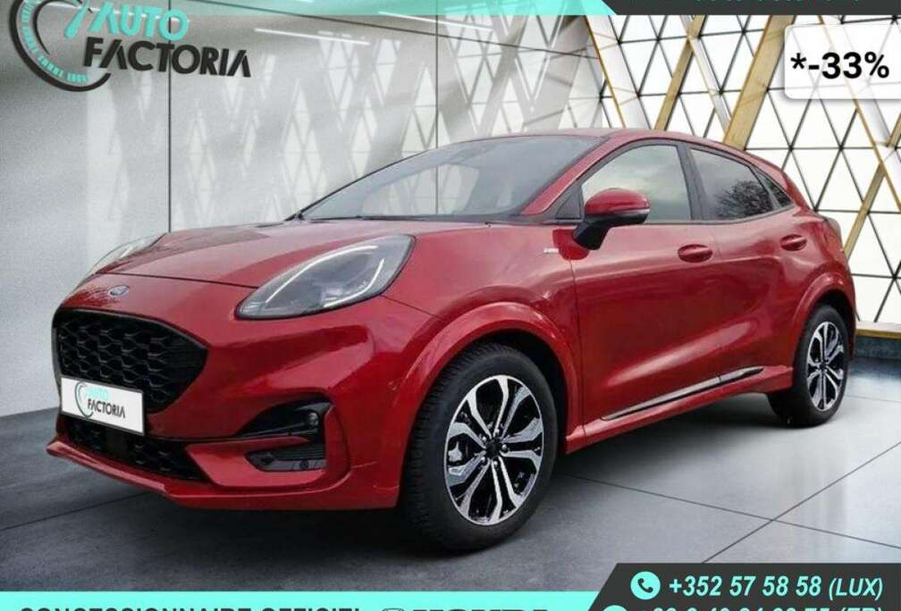 Ford -33% 1.0 HYB 155cv BVA ST Line +GPS+CAM+LED+Opts