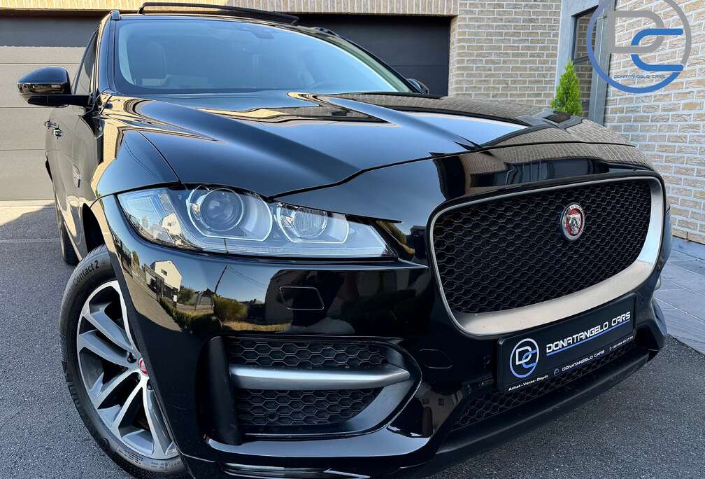 Jaguar F-Pace 2.0 D R-Sport 180CV BoiTE AUTO TOIT PANORAMIQUE CUIR NAVI XÉNONS