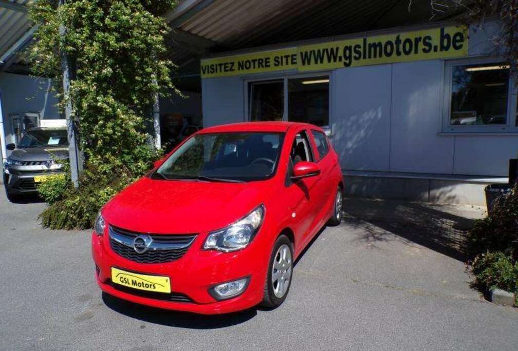 Opel 1.0 75cv Rouge 01/16 Airco Radio USB Bluetooth