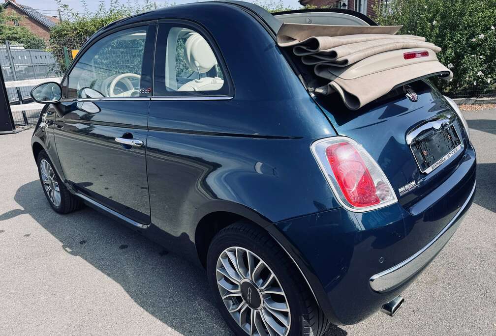 Fiat 500C 1.2i Cabriolet, Climatisation, Garantie 1 An