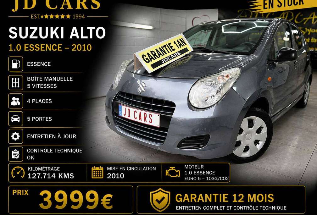 Suzuki Alto 1.0 ESSENCE‼️GARANTIE 1 AN CTOK‼️