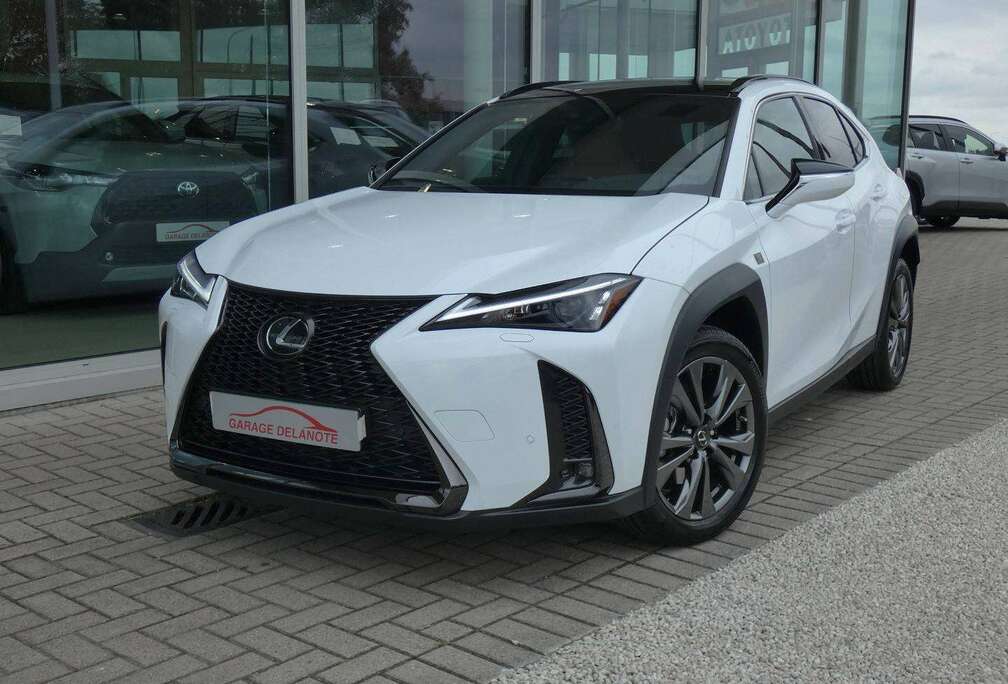 Lexus HYBRID F-Sport Design +COGNAC LEDER +Dodehoek +Zetelverwarming +GPS +Carplay +Parkeersensoren