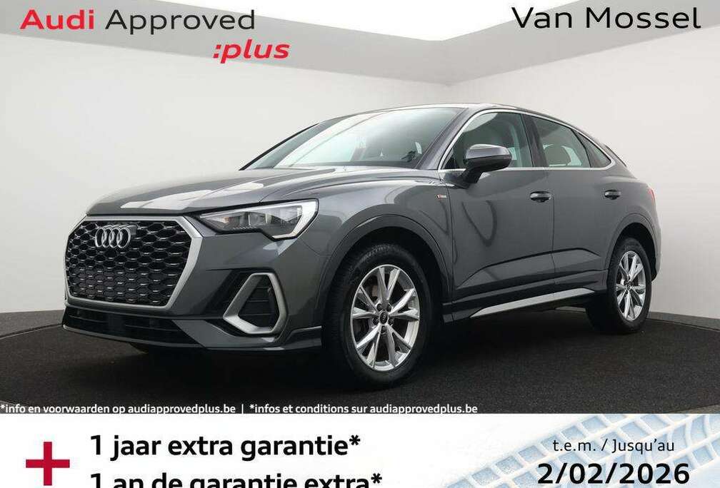 Audi Sportback Audi Q3 Sportback Business Edition S-LINE 35TDI 150PK *AUTOMAAT*LEDER*NAVI*LED*APP CONNECT*ZETELVERWARMING*DIGI