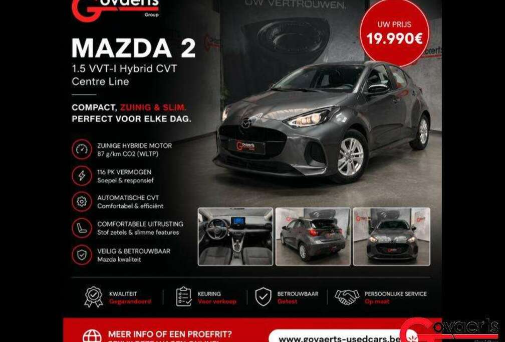 Mazda 1.5L Hybrid VVT-i 116pk AUTOMAAT Centre-Line
