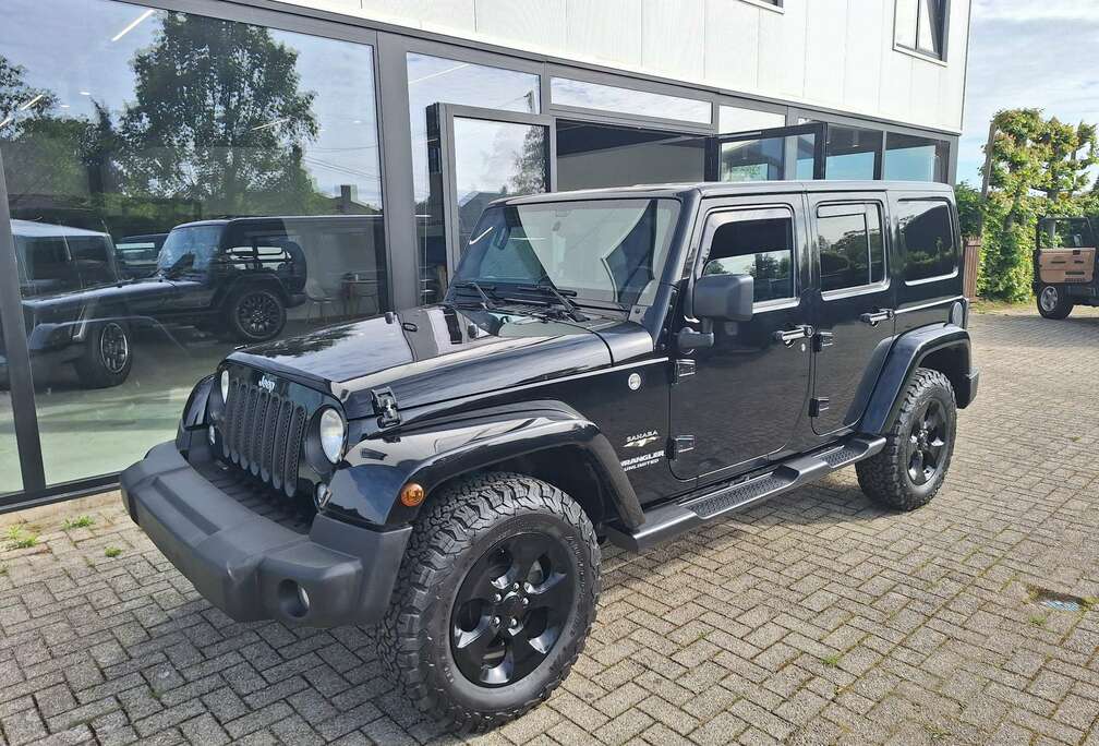Jeep Wrangler 2.8 CRD Sahara  E6 Black verkocht/vendue