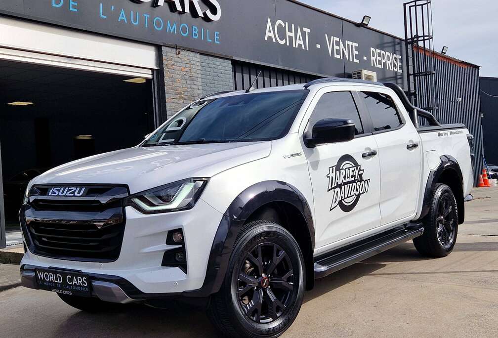 Isuzu D-Max 1.9 Turbo D 4WD V-Cross BOITE AUTO - HARLEY DAVIDSON - CAMERA - APPLE/ANDROID - REGULATEUR ADAPTATIF - ANGLE MORT